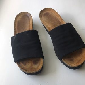 Naot cork slides